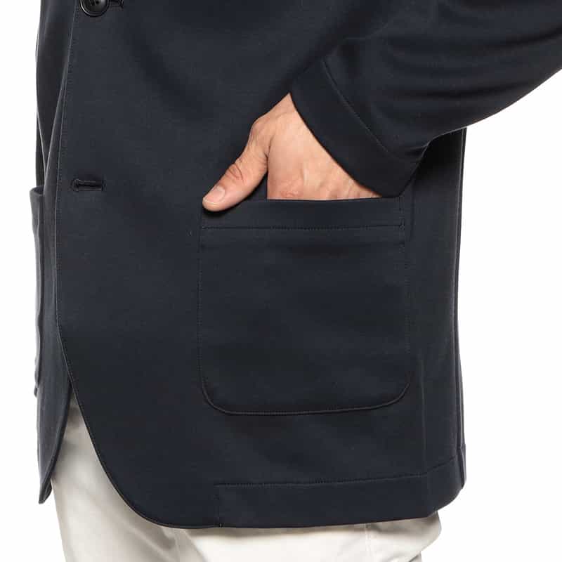 THREE DOTS ダンボールニットジャケット BLACK