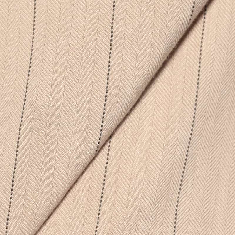 BARNEYS NEW YORK セットアップストレッチストライプ柄ドローストリングパンツ BEIGE