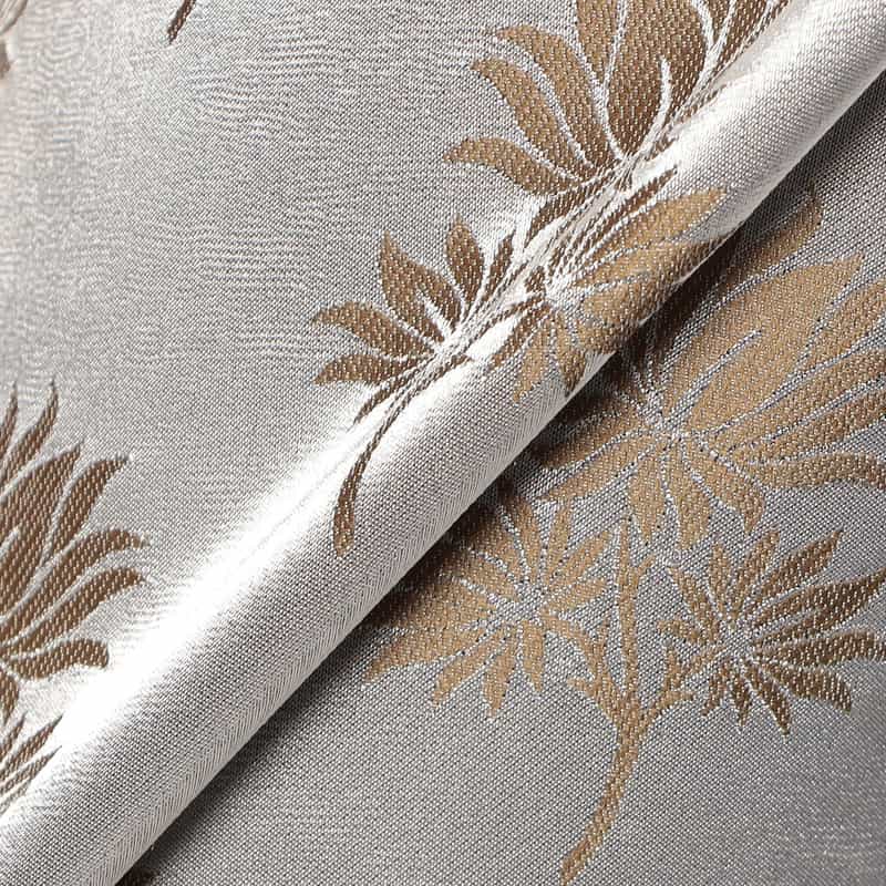 BARNEYS NEW YORK セットアップジャカードリーフプリント柄パンツ SILVER