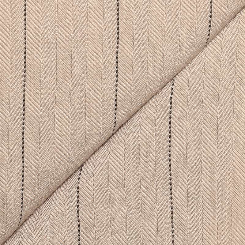 BARNEYS NEW YORK セットアップストレッチストライプ柄プルオーバーブラウス BEIGE