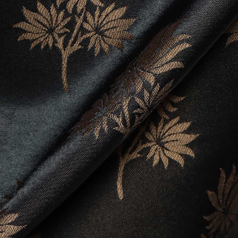 BARNEYS NEW YORK セットアップジャカードリーフプリント柄スカート NAVY