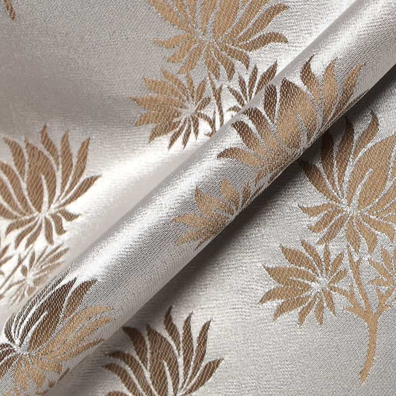 BARNEYS NEW YORK セットアップジャカードリーフプリント柄スカート SILVER