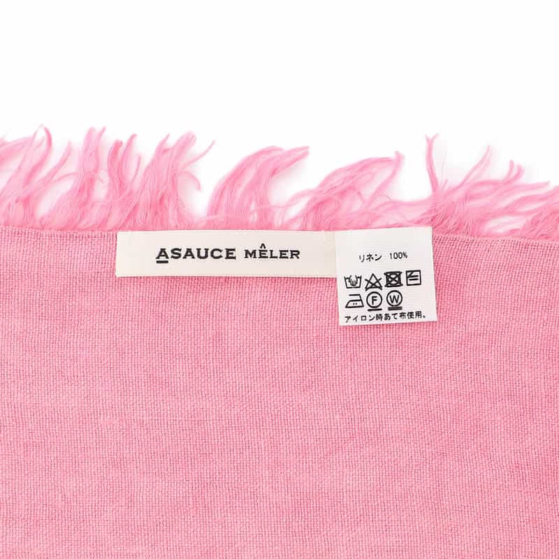 ASAUCE MELER リネンスカーフ PINK