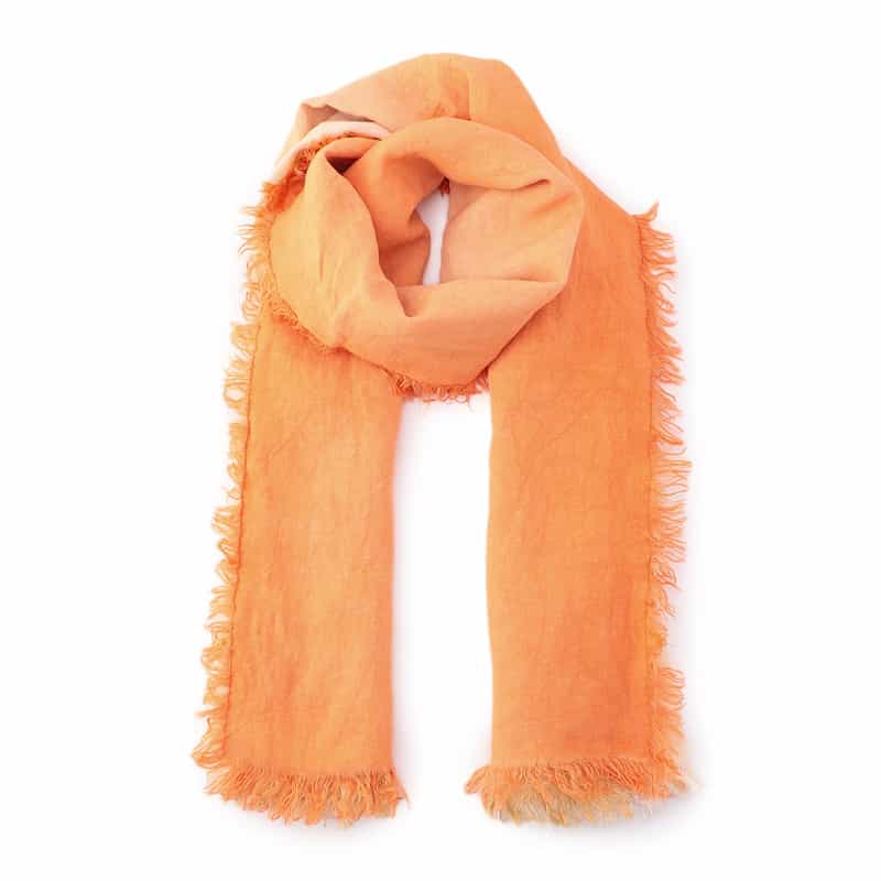 ASAUCE MELER リネンスカーフ ORANGE