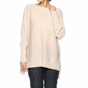 コットンホールガーメントニットプルオーバー