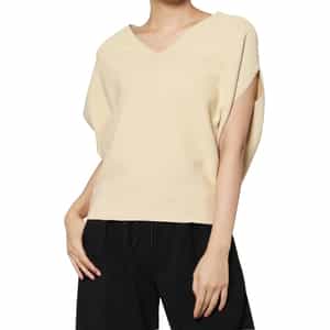 ホールガーメント Vネックニットプルオーバー