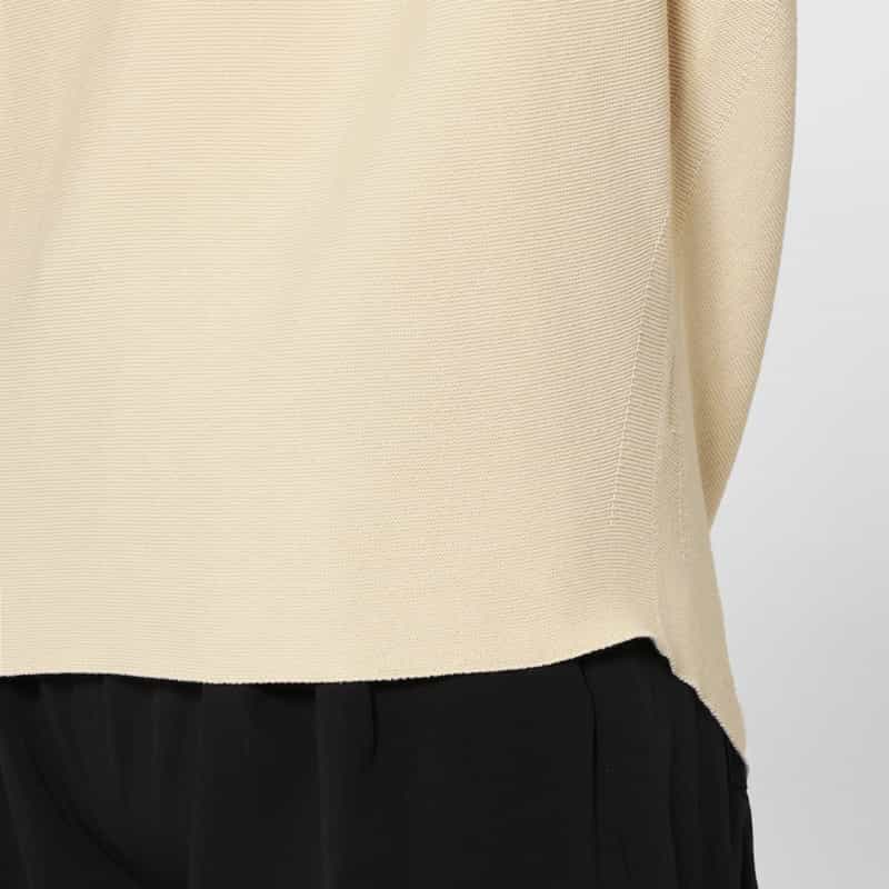 BARNEYS NEW YORK ホールガーメント Vネックニットプルオーバー BEIGE