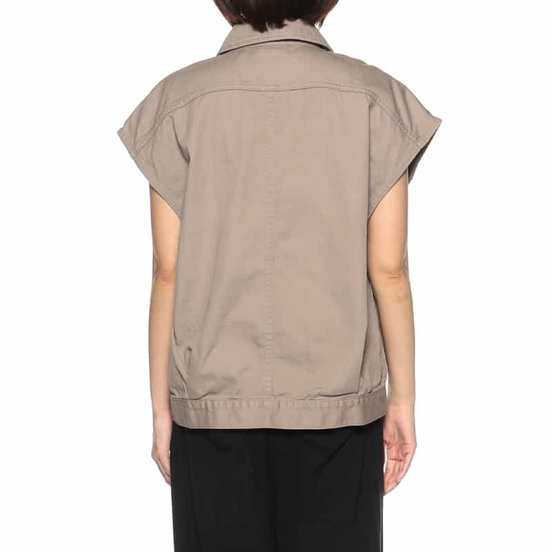 BARNEYS NEW YORK ウォッシャブル デニムショートジャケット LIGHT BROWN