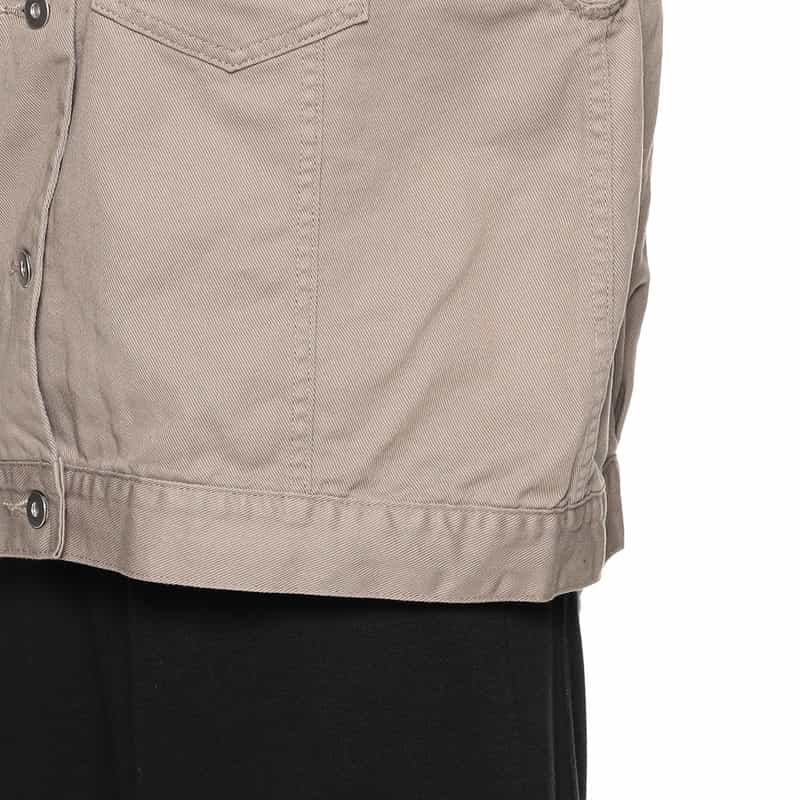 BARNEYS NEW YORK ウォッシャブル デニムショートジャケット LIGHT BROWN