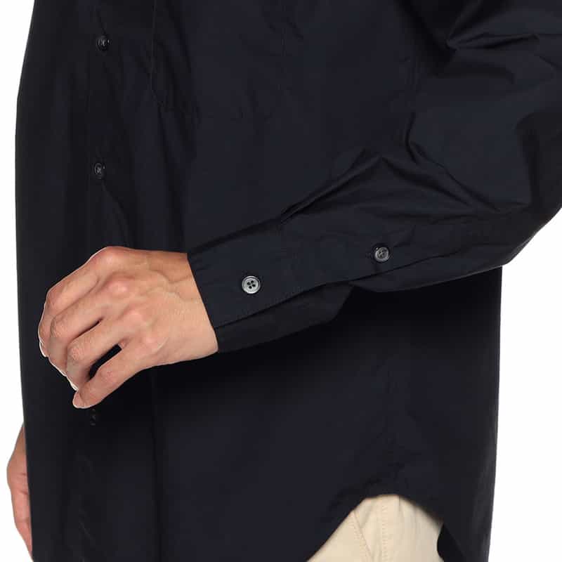 BARNEYS NEW YORK タイプライターシャツ NAVY