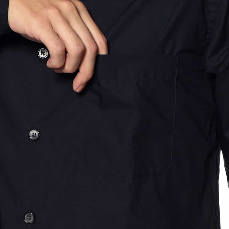 BARNEYS NEW YORK タイプライターシャツ NAVY