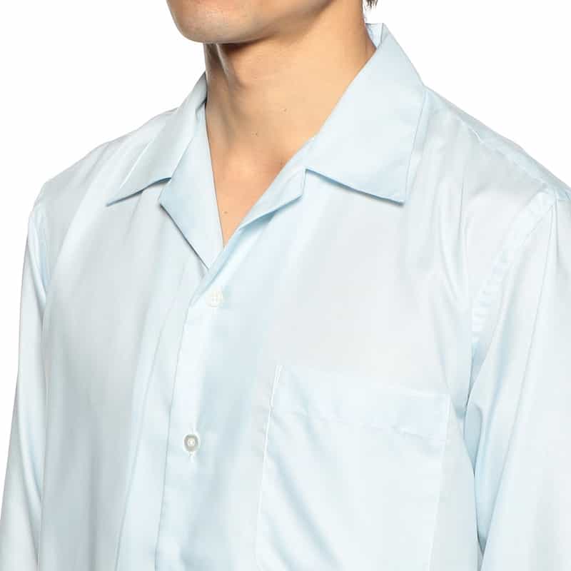 BARNEYS NEW YORK オープンカラーシャツ LIGHT BLUE