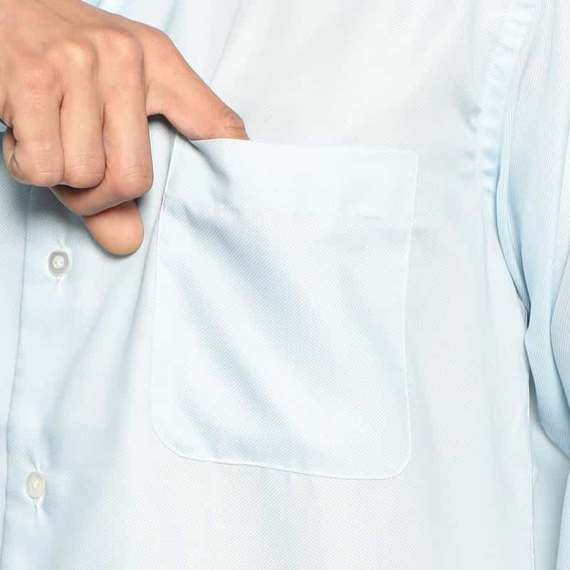 BARNEYS NEW YORK オープンカラーシャツ LIGHT BLUE