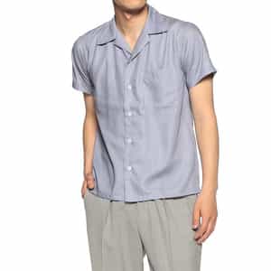 半袖オープンカラーシャツ