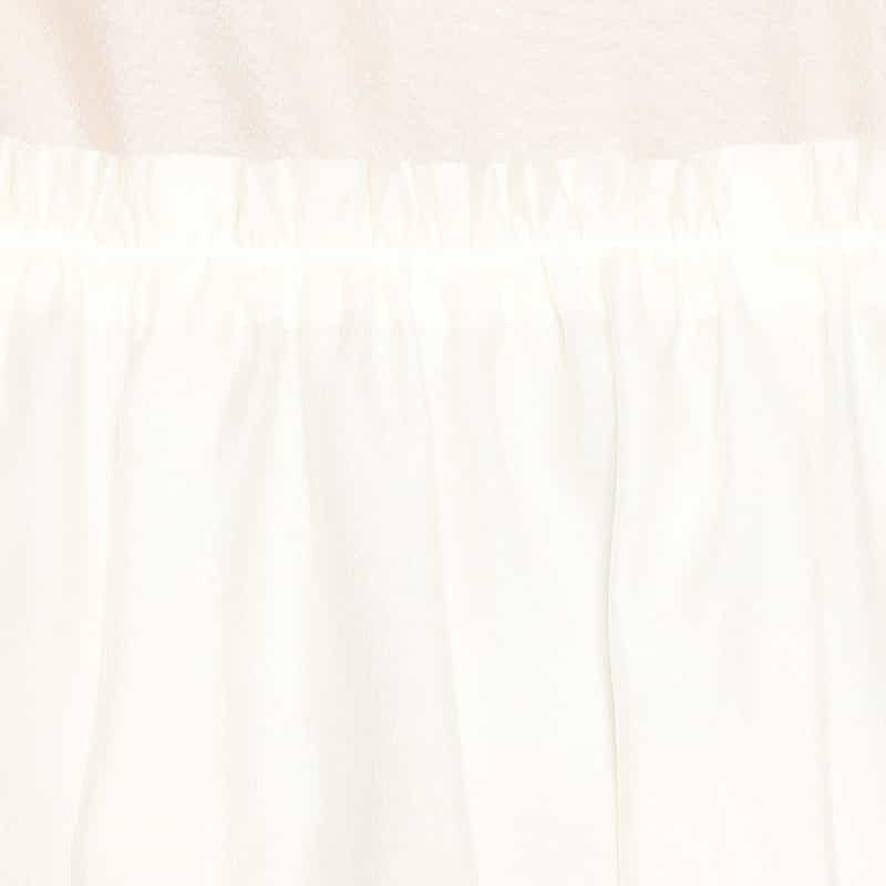 BARNEYS NEW YORK ウォッシャブルシアーボリュームスリーブブラウス IVORY