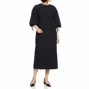 ウォッシャブルコットンボリュームスリーブドレス