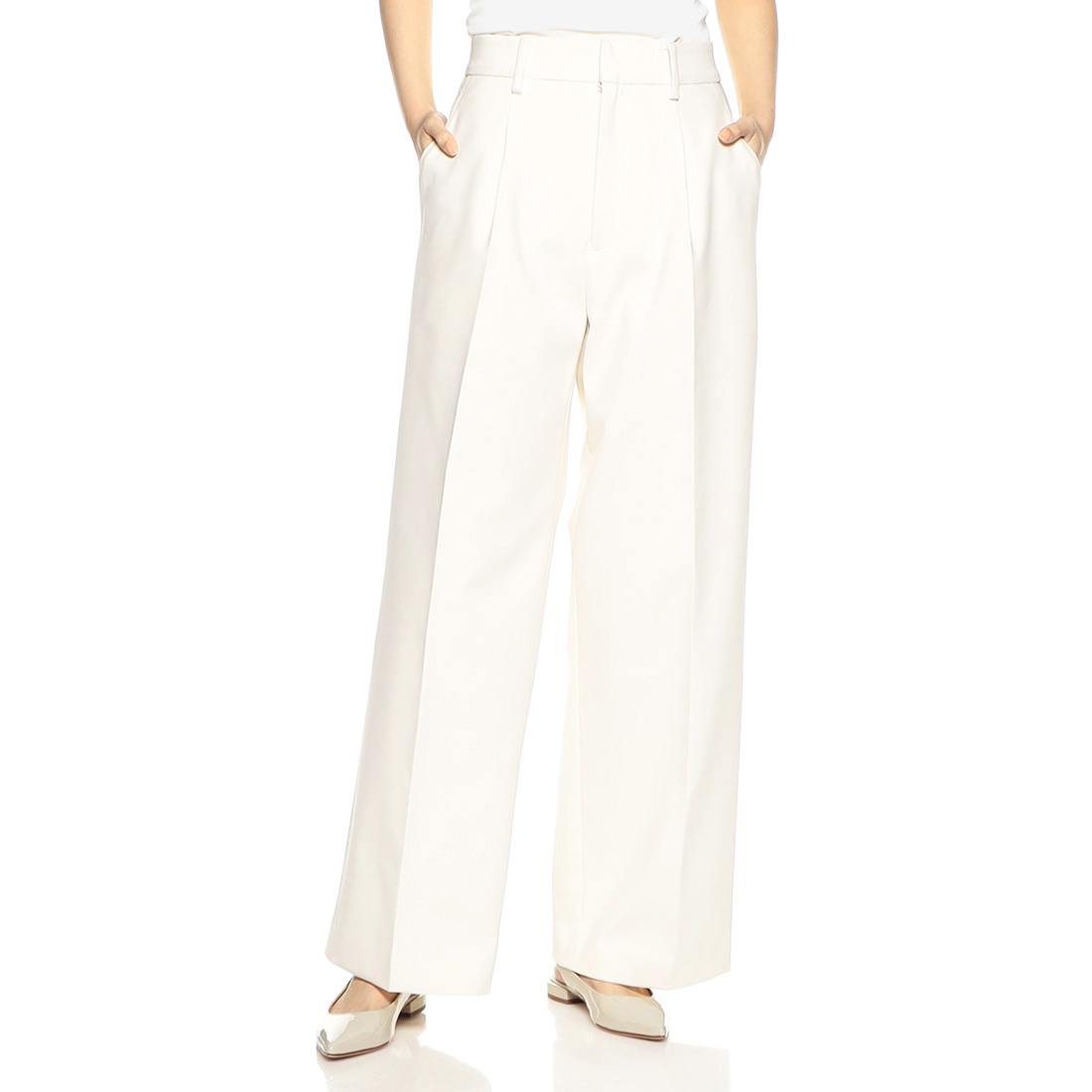 セットアップウォッシャブルワイドパンツ