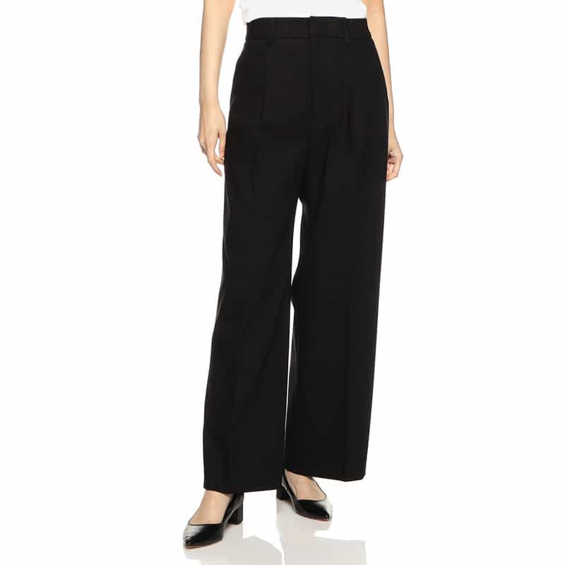 BARNEYS NEW YORK セットアップウォッシャブルワイドパンツ BLACK