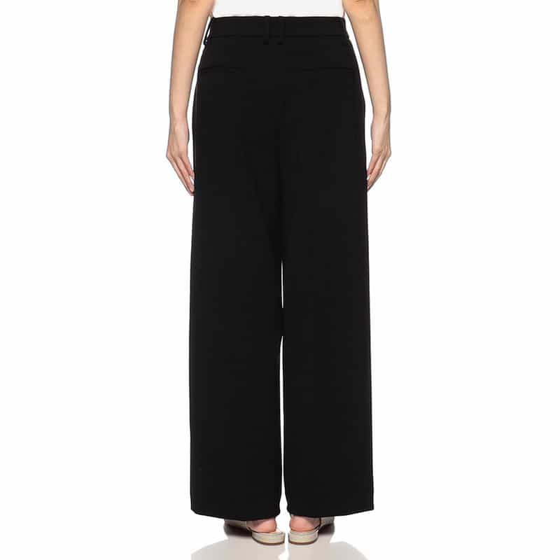 BARNEYS NEW YORK セットアップウォッシャブル ワイドパンツ BLACK