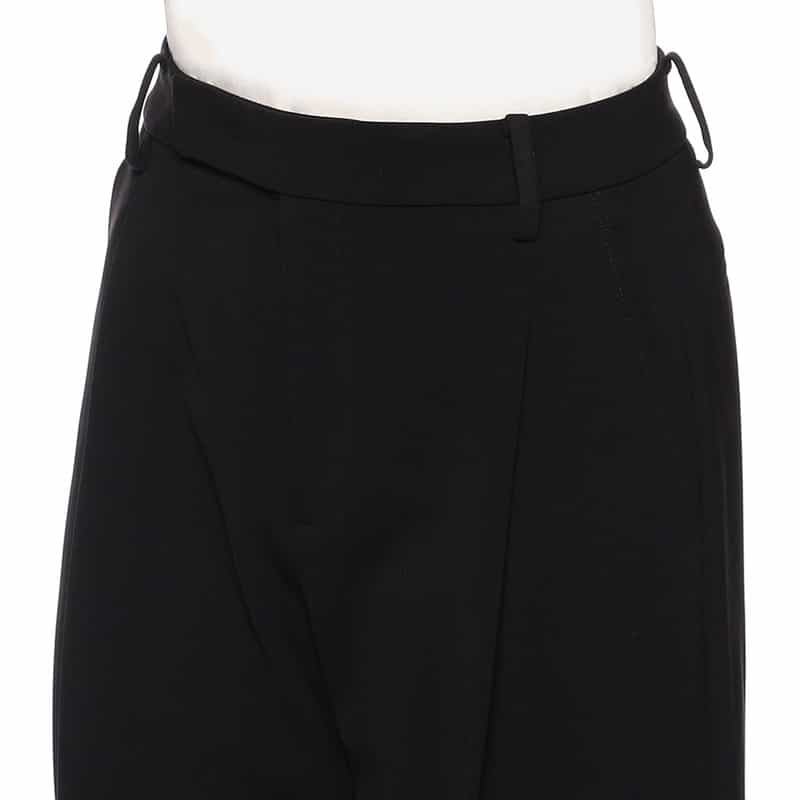 BARNEYS NEW YORK セットアップウォッシャブル ワイドパンツ BLACK