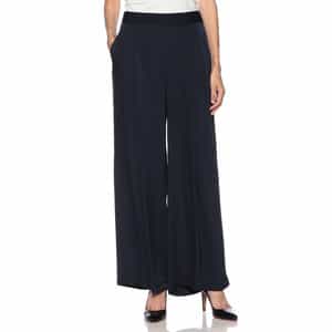 セットアップウォッシャブルシルクストレッチワイドパンツ