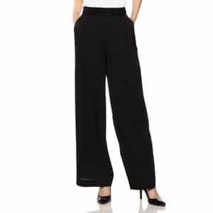 セットアップウォッシャブルシルクストレッチワイドパンツ