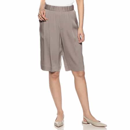 セットアップウォッシャブルシルクストレッチショートパンツ