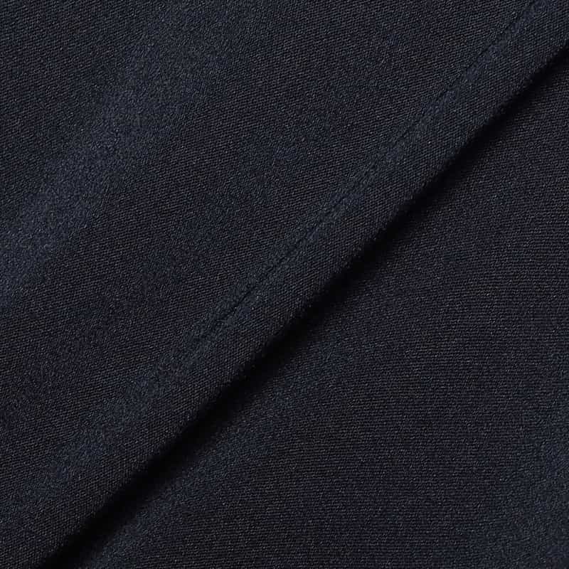 BARNEYS NEW YORK セットアップウォッシャブルシルクストレッチクルーネックプルオーバー NAVY