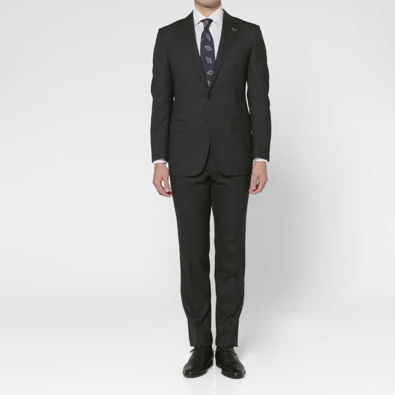 BARNEYS NEW YORK ウールトロピカル素材スーツ DARK GRAY