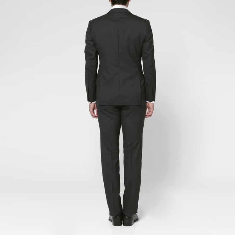 BARNEYS NEW YORK ウールトロピカル素材スーツ DARK GRAY