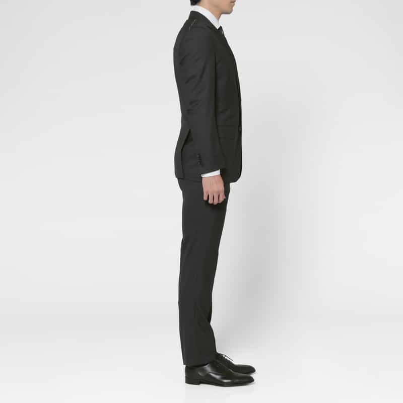 BARNEYS NEW YORK ウールトロピカル素材スーツ DARK GRAY