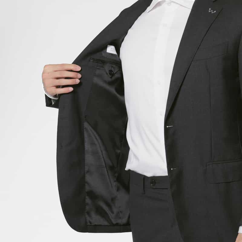 BARNEYS NEW YORK ウールトロピカル素材スーツ DARK GRAY