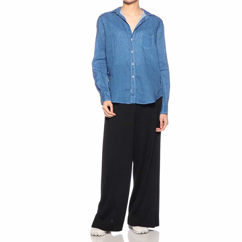 FRANK&EILEEN “EILEEN" リネンシャツ BLUE