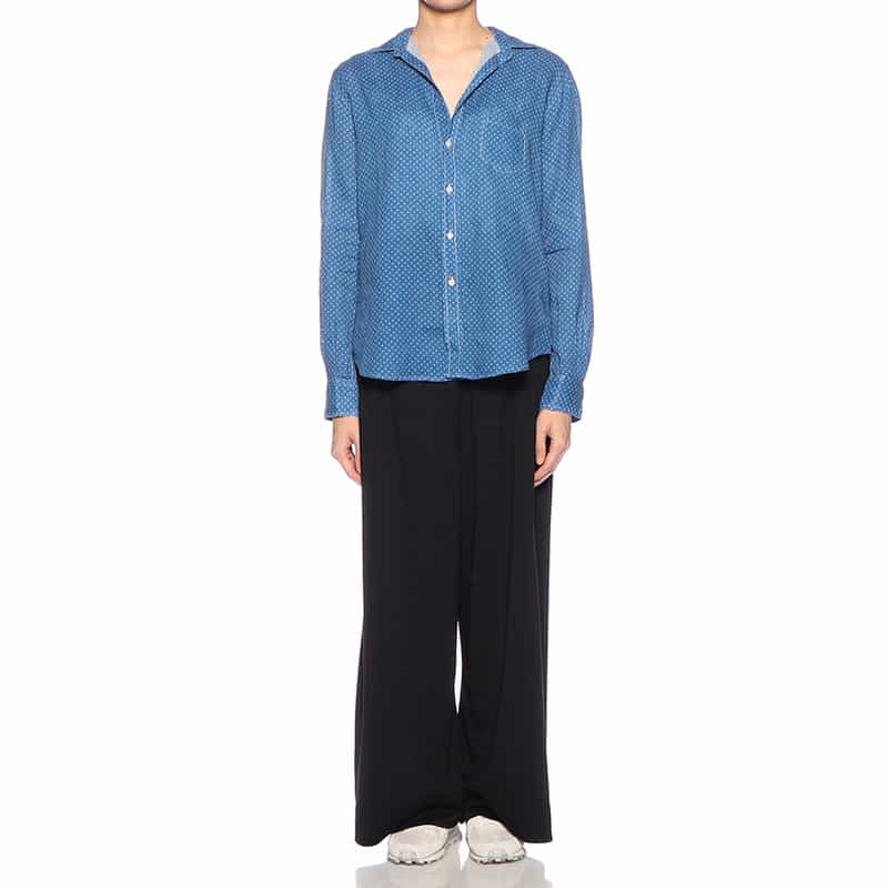 FRANK&EILEEN “EILEEN" リネンシャツ BLUE