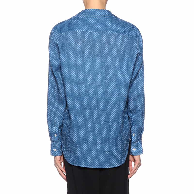 FRANK&EILEEN “EILEEN" リネンシャツ BLUE