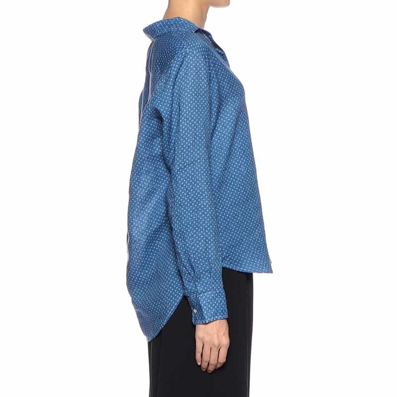FRANK&EILEEN “EILEEN" リネンシャツ BLUE