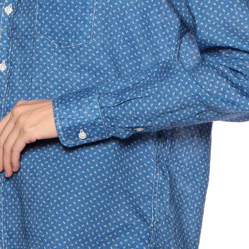 FRANK&EILEEN “EILEEN" リネンシャツ BLUE