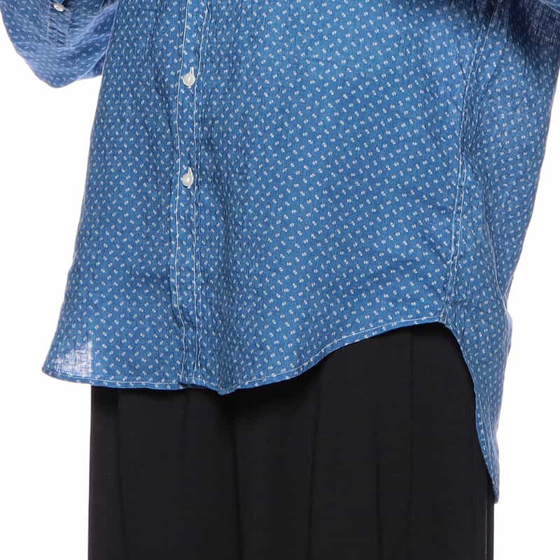 FRANK&EILEEN “EILEEN" リネンシャツ BLUE