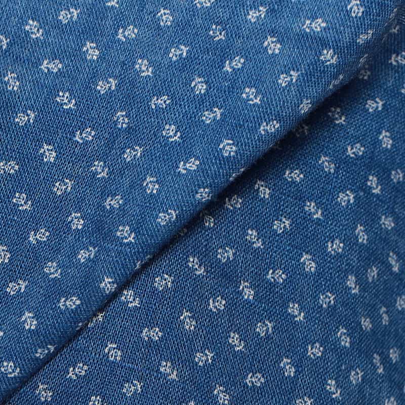 FRANK&EILEEN “EILEEN" リネンシャツ BLUE