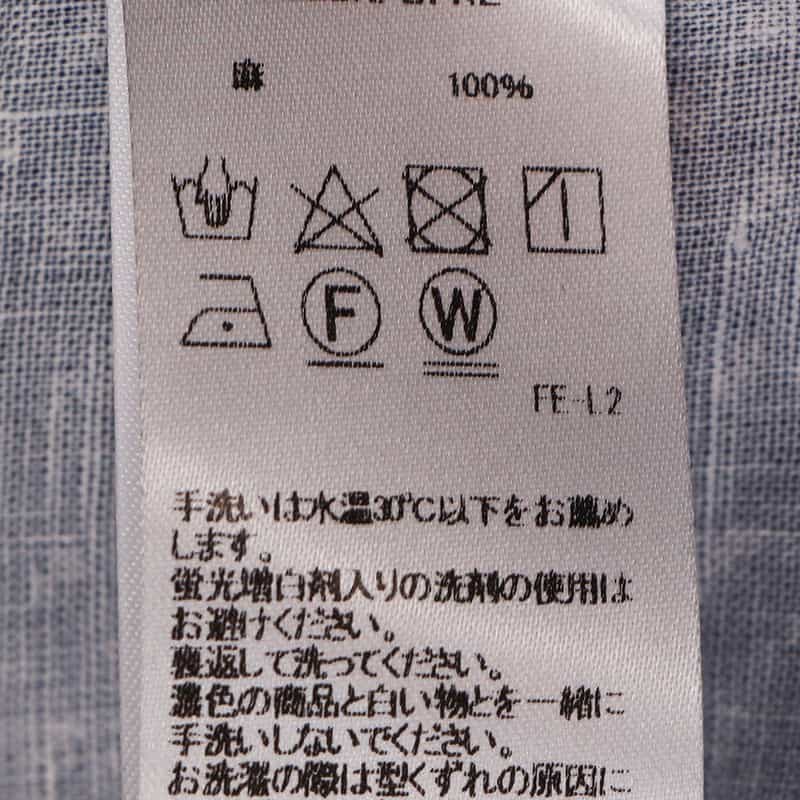 FRANK&EILEEN “EILEEN" リネンシャツ BLUE