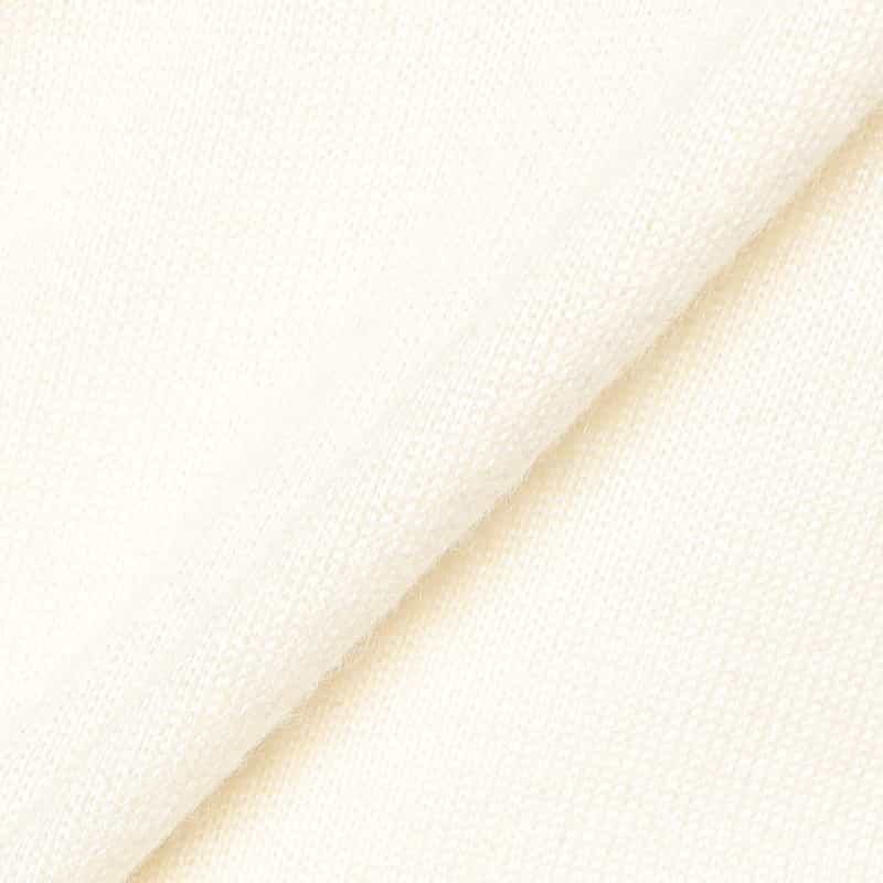BARNEYS NEW YORK ウォッシャブルカシミヤシルクVネックニットプルオーバー IVORY