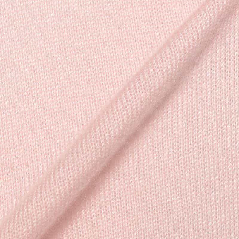 BARNEYS NEW YORK ウォッシャブルカシミヤシルクVネックニットプルオーバー LIGHT PINK