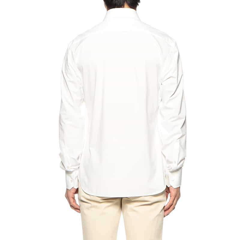 XACUS イージーケアソリッドシャツ WHITE