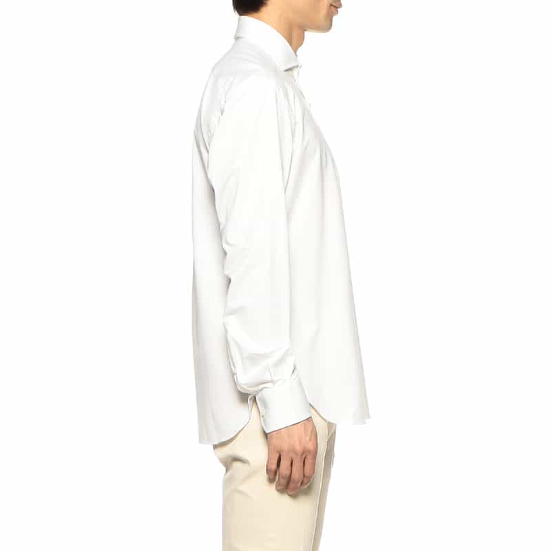 XACUS イージーケアソリッドシャツ WHITE
