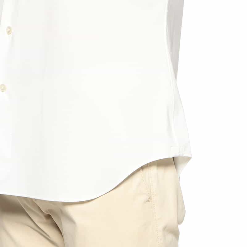 XACUS イージーケアソリッドシャツ WHITE