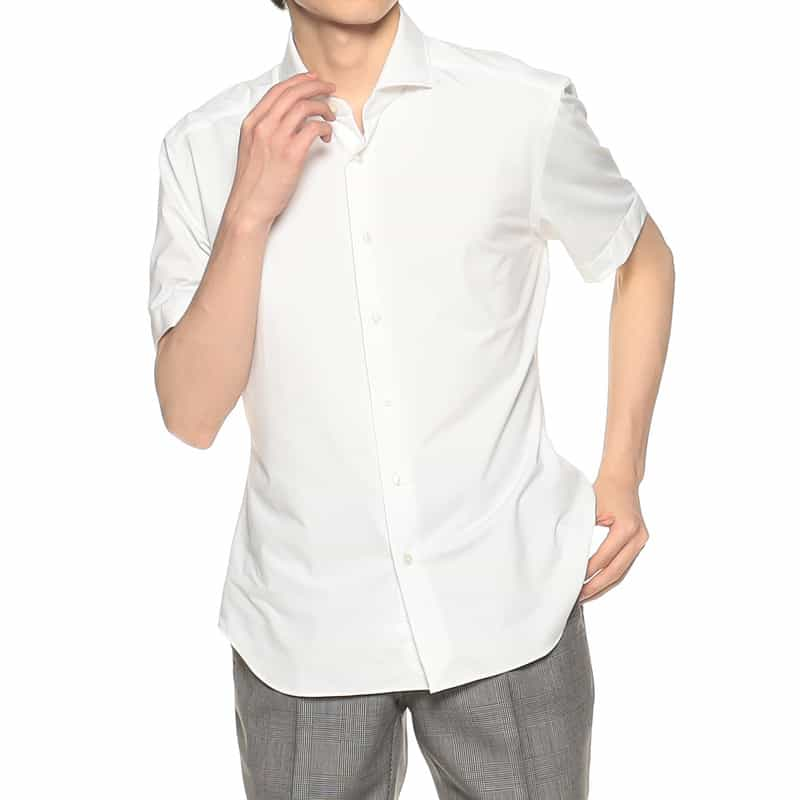 Xacus 限定ストレッチシャツ WHITE