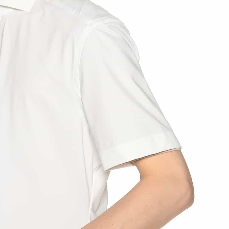 XACUS バーニーズ ニューヨーク限定ストレッチシャツ WHITE