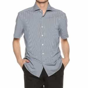 ストライププリントシャツ