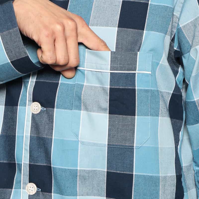 DEREK ROSE ナイトウェア BLUE