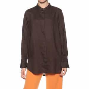 リネンバンドカラーシャツ（2195929）｜WOMEN'S（WOMEN'S
